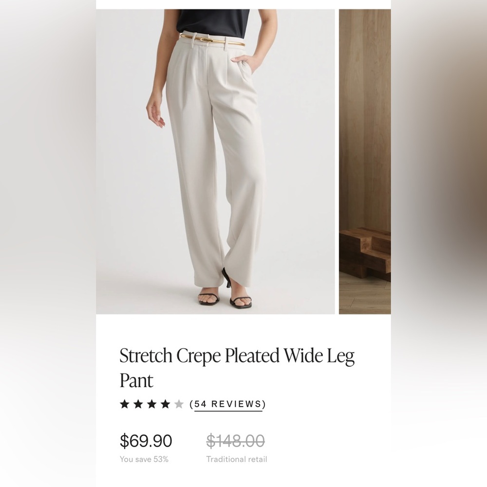 Quince NWT crepe pants